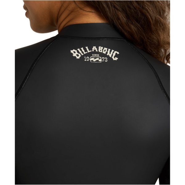 2026 Billabong Womens Salty Dayz 2mm Long Sleeve Springsuit Wetsuit ABJW400136 - Glideskin Black